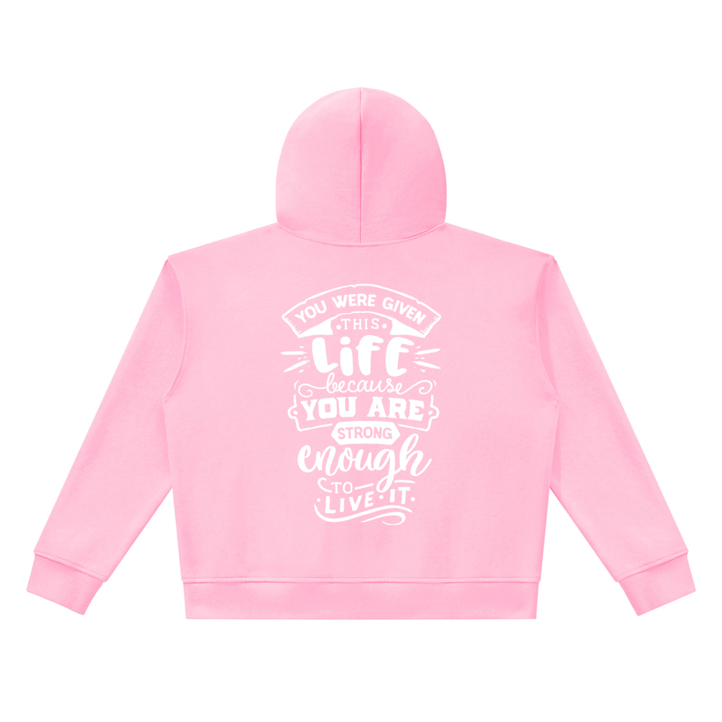 Nathaneils 19 Open Hands Unisex Heavyweight Full Zip Boxy Hoodie