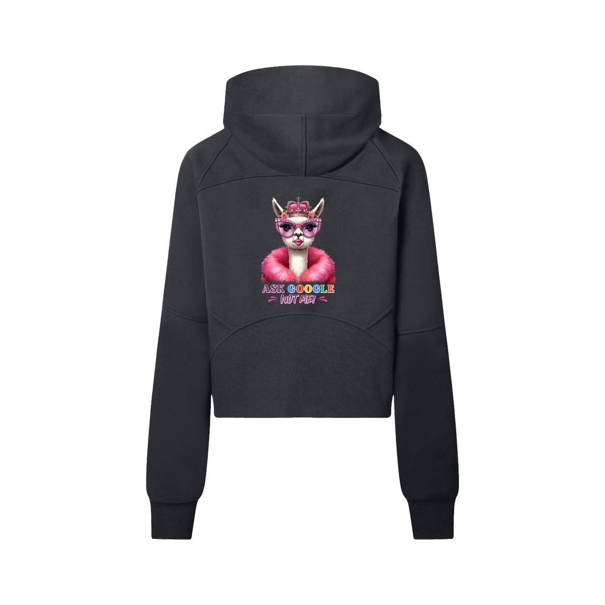 Nathaneils 19 Open Hands Cropped Half-Zip Hoodie