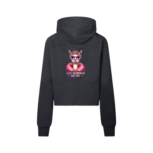 Nathaneils 19 Open Hands Cropped Half-Zip Hoodie