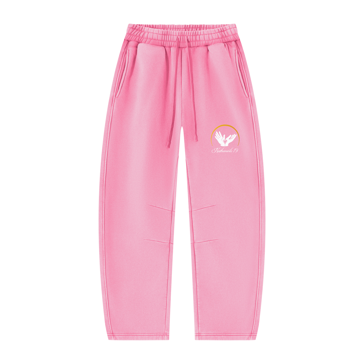 Nathaneils19 Open Hands Unisex Vintage Wash Barrel Leg Fleece Sweatpants