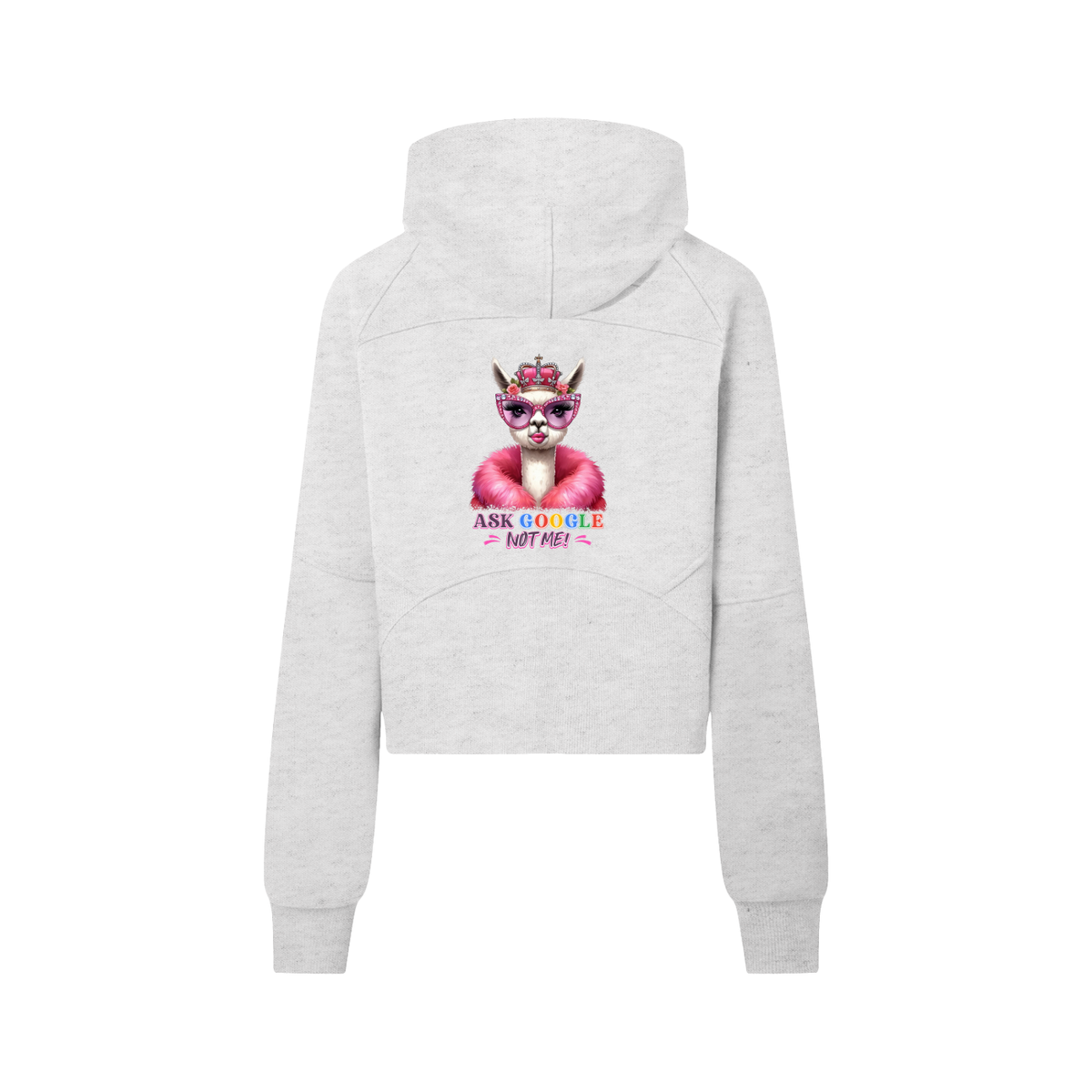 Nathaneils 19 Open Hands Cropped Half-Zip Hoodie