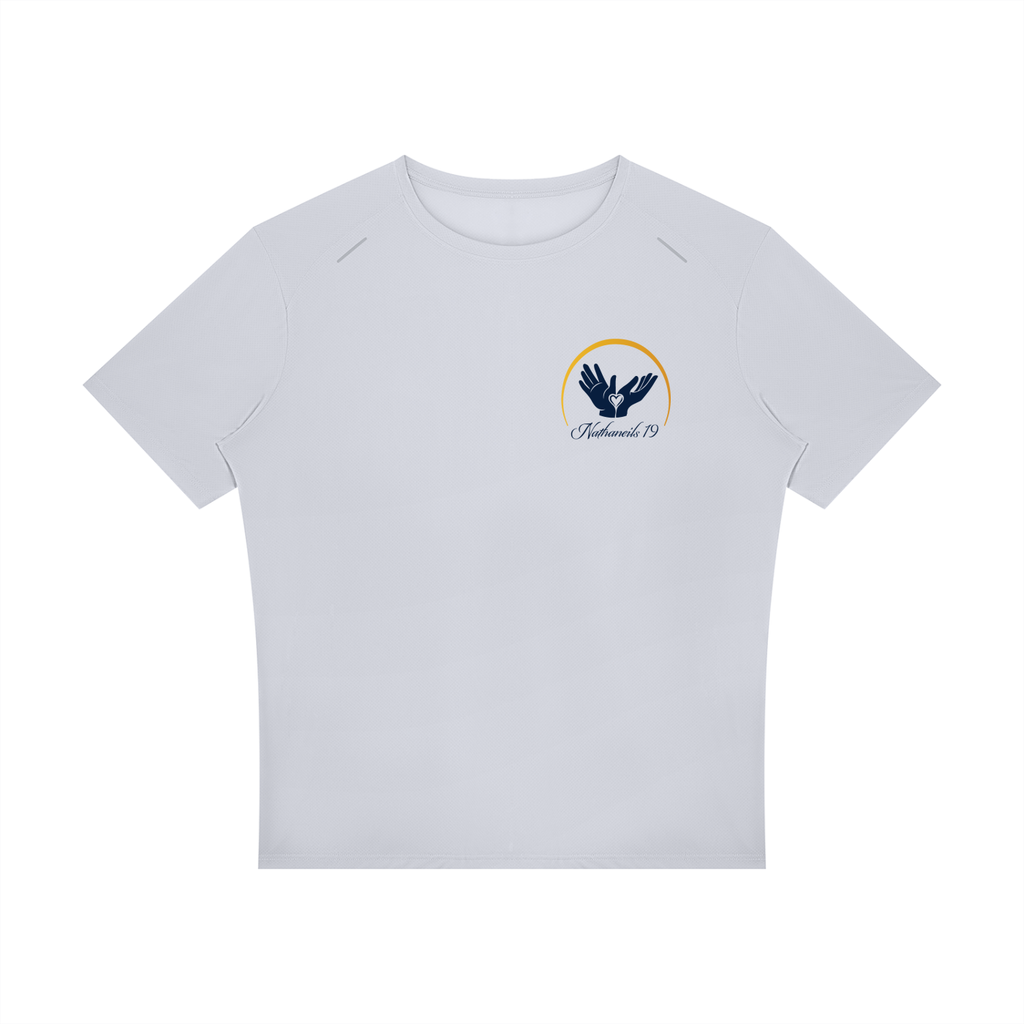 Nathaneils 19 Open Hands Performance Reflective Tee Light Grey