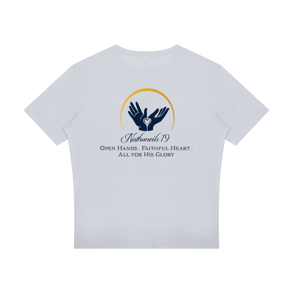 Nathaneils 19 Open Hands Performance Reflective Tee - Light Grey (Slogan Back)