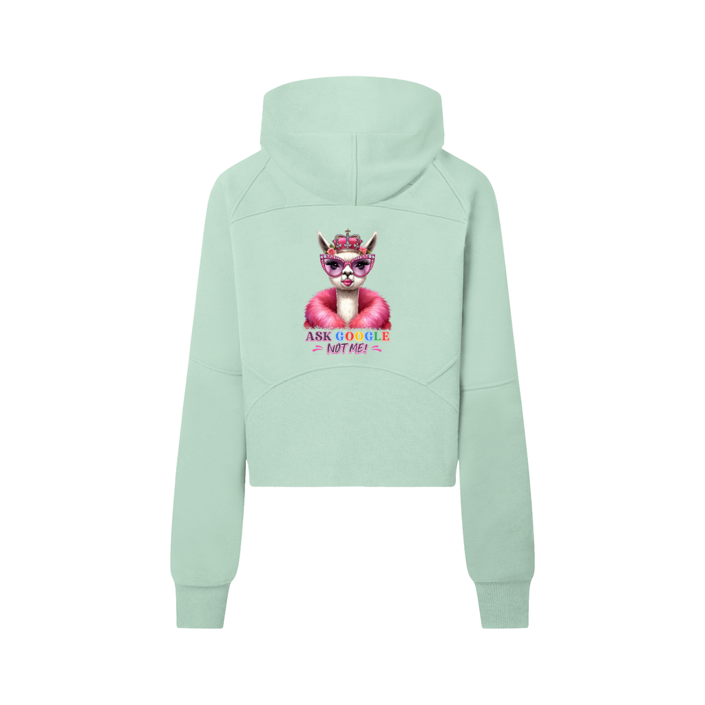 Nathaneils 19 Open Hands Cropped Half-Zip Hoodie
