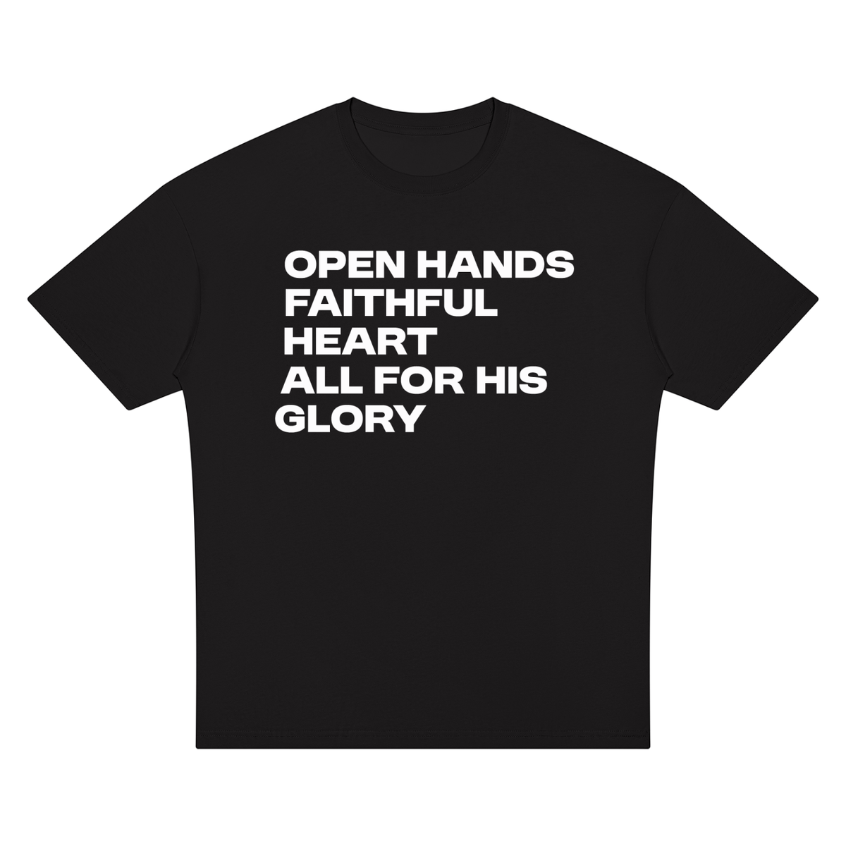 Nathaneils19 Open Hands Unisex Oversized Drop Shoulder T-Shirt
