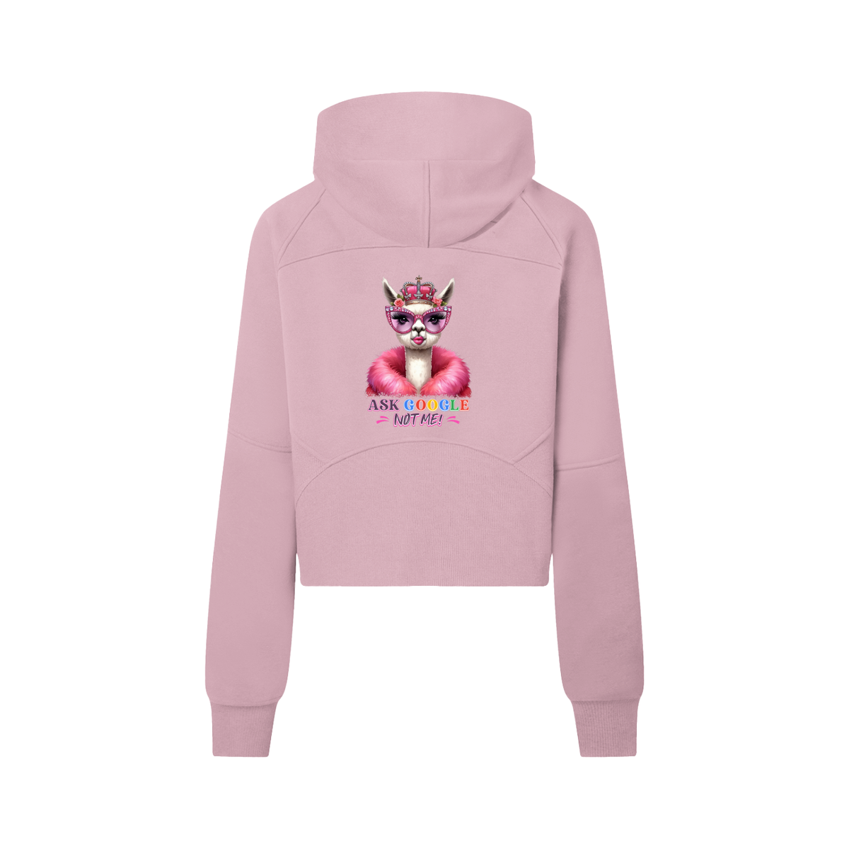 Nathaneils 19 Open Hands Cropped Half-Zip Hoodie