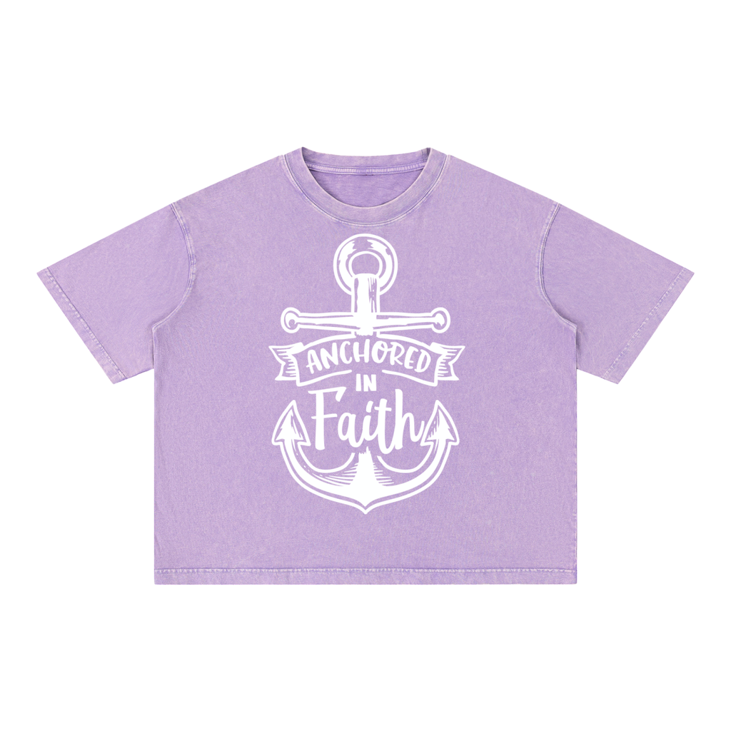 Nathaneils 19 Open Hands Mineral Wash Boxy Cotton T-Shirt