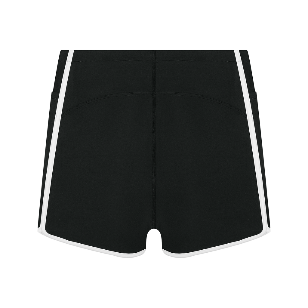 Nathaneils 19 Open Hands Women's High Waisted Ringer Yoga Shorts