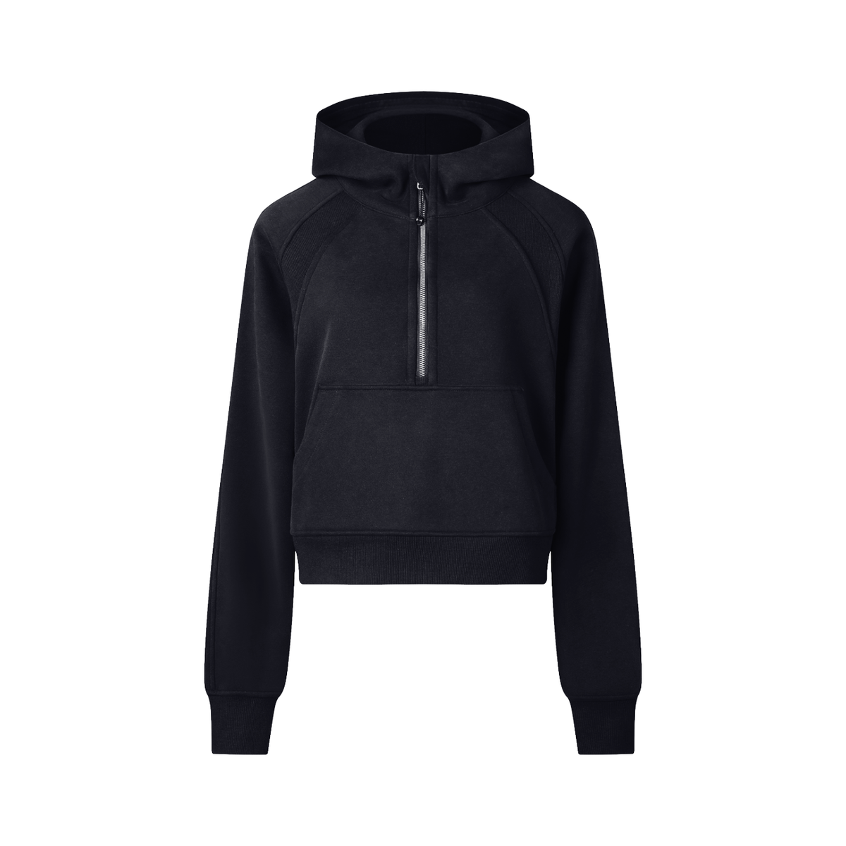 Nathaneils 19 Open Hands Cropped Half-Zip Hoodie