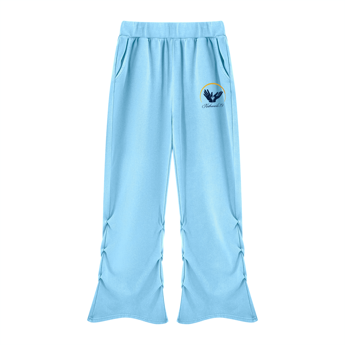 Nathaneils 19 Open Hands Women’s Vintage Wash Ruched Sweatpants