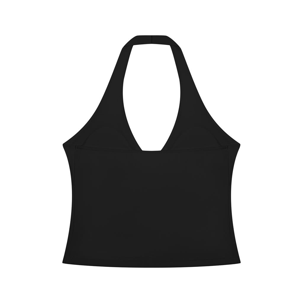 Nathaneils19 Open Hands Women’s Ruched Halter Yoga Tank Top