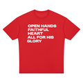 Nathaneils19 Open Hands Unisex Oversized Drop Shoulder T-Shirt