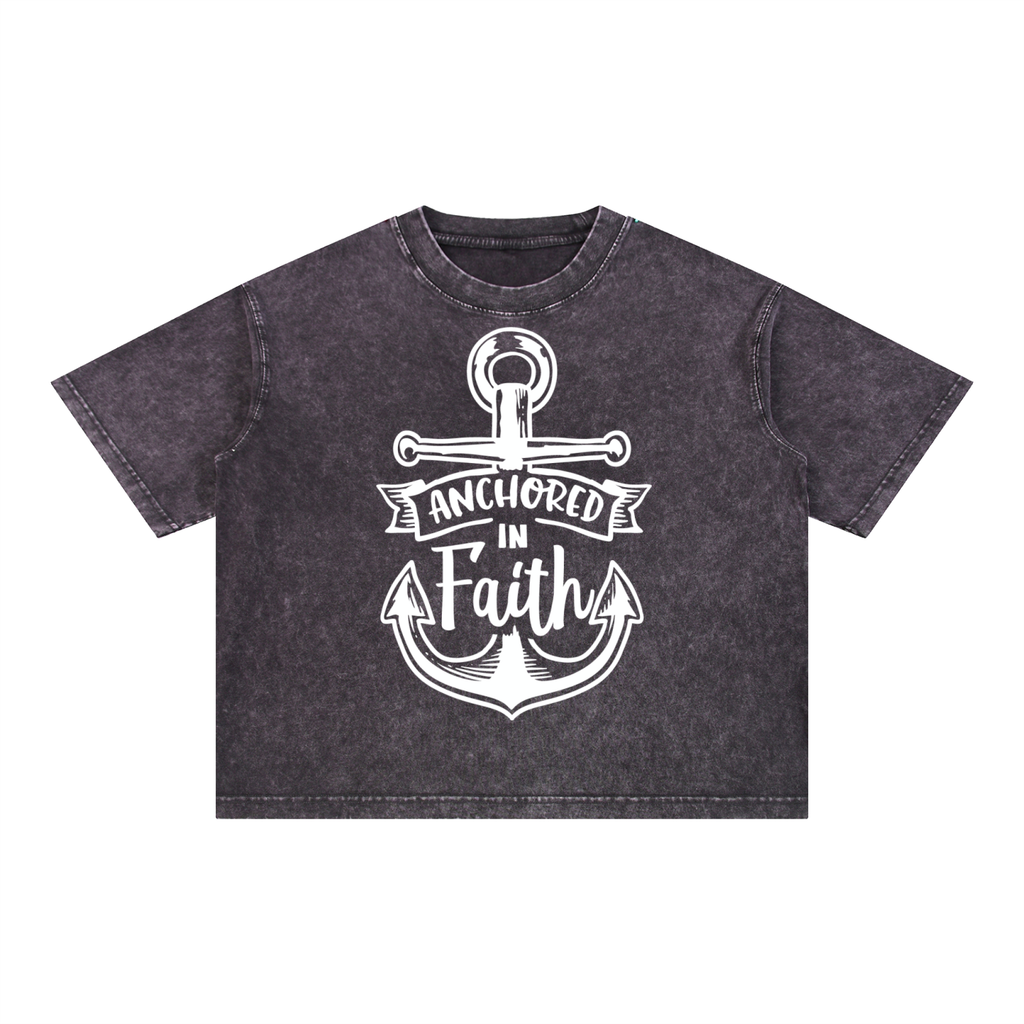 Nathaneils 19 Open Hands Mineral Wash Boxy Cotton T-Shirt