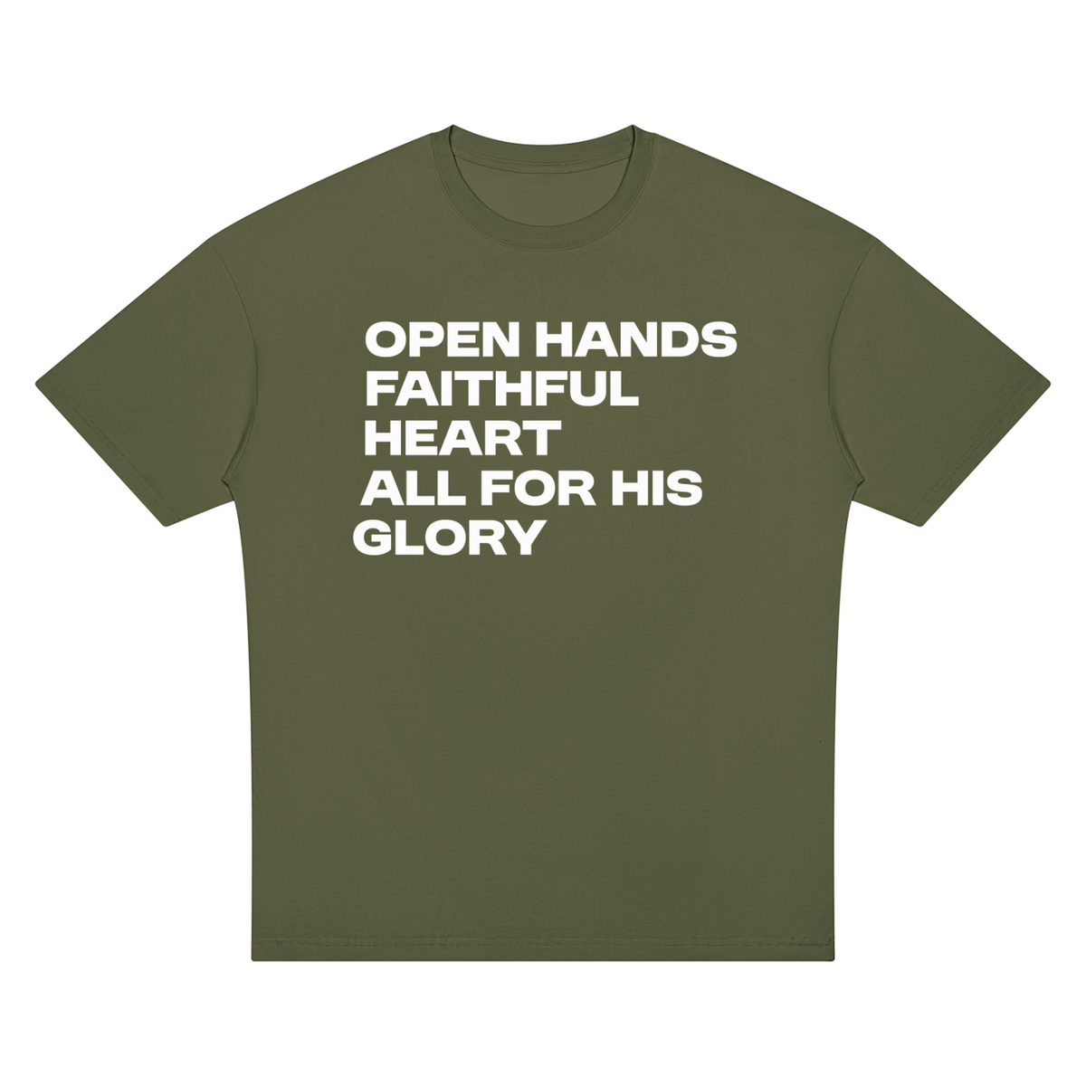 Nathaneils19 Open Hands Unisex Oversized Drop Shoulder T-Shirt