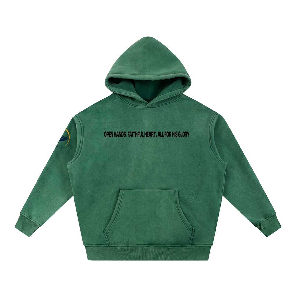 Nathaneils19 Open Hands Snow Wash Fleece Oversize Hoodie