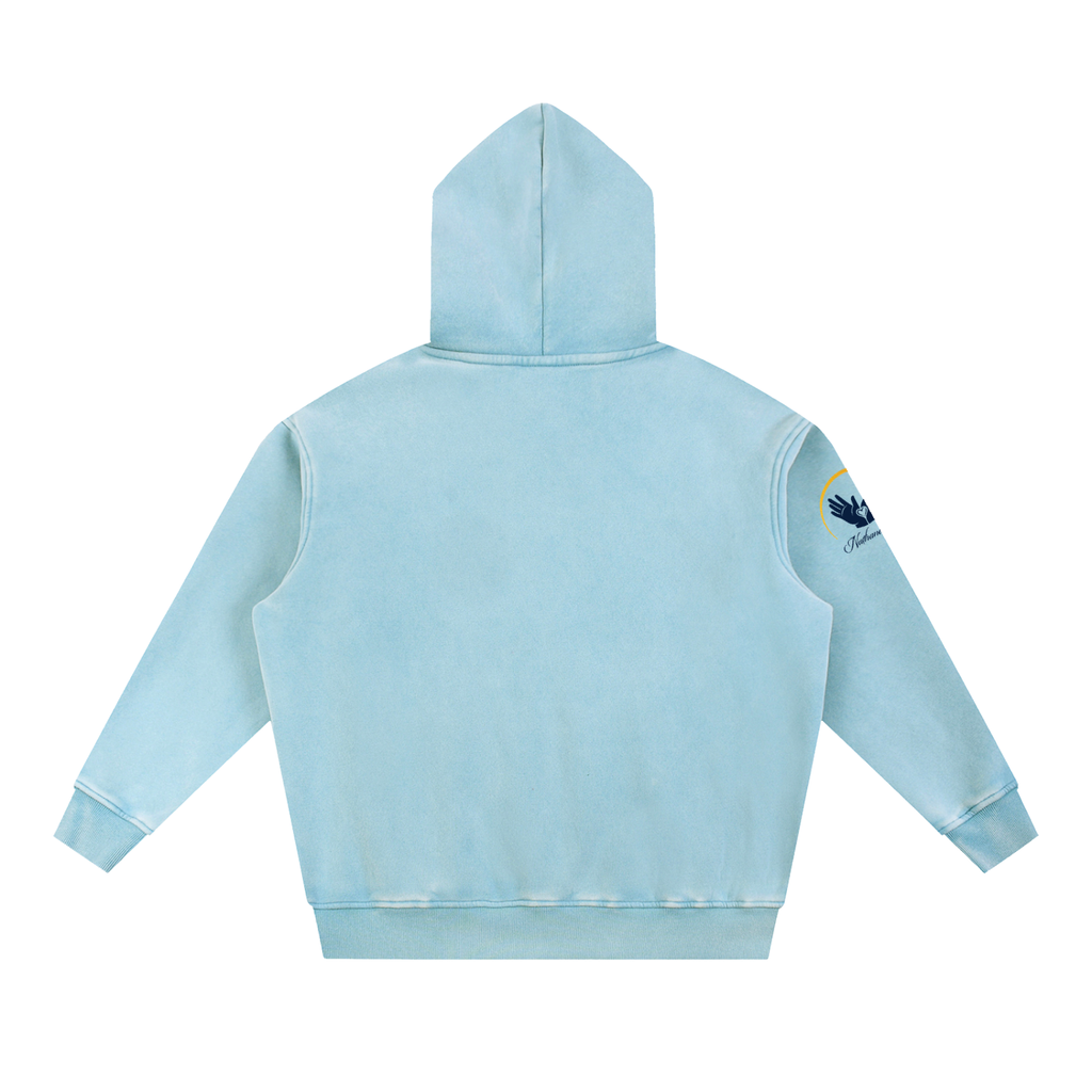 Nathaneils19 Open Hands Snow Wash Fleece Oversize Hoodie
