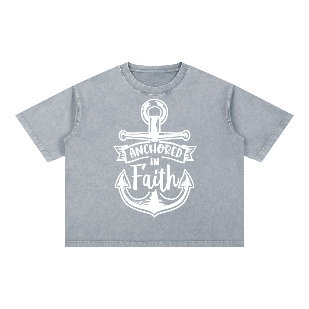 Nathaneils 19 Open Hands Mineral Wash Boxy Cotton T-Shirt