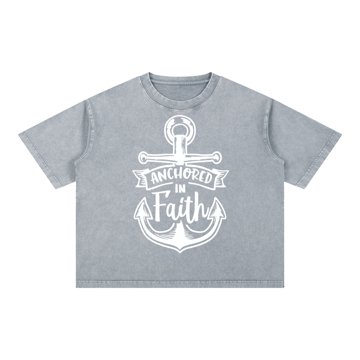Nathaneils 19 Open Hands Mineral Wash Boxy Cotton T-Shirt
