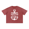 Nathaneils 19 Open Hands Mineral Wash Boxy Cotton T-Shirt