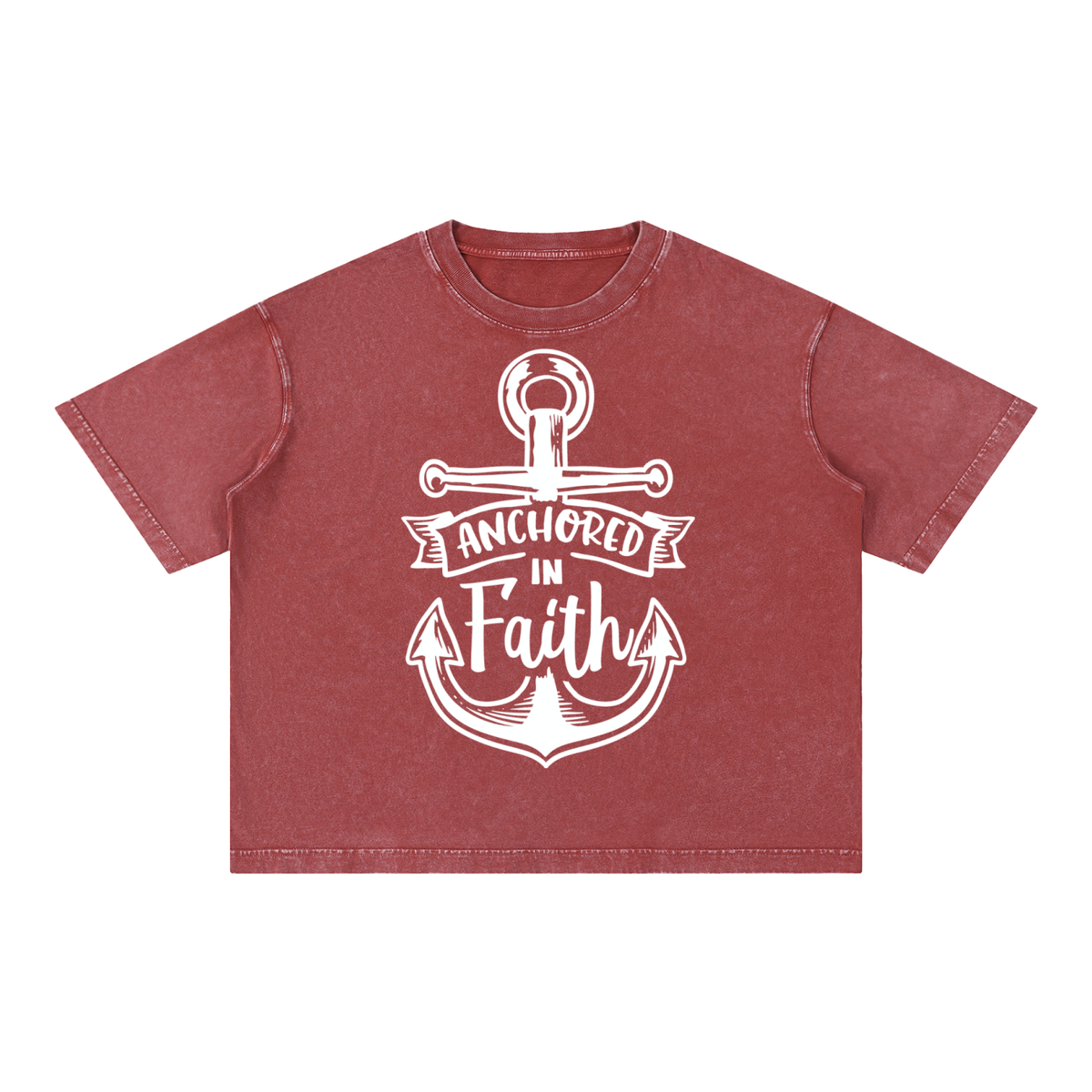 Nathaneils 19 Open Hands Mineral Wash Boxy Cotton T-Shirt
