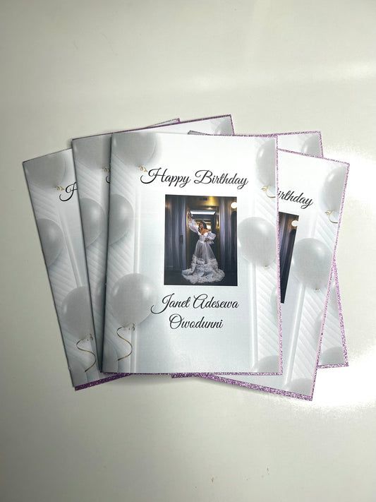 Personalised birthday card