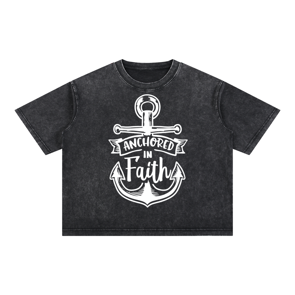 Nathaneils 19 Open Hands Mineral Wash Boxy Cotton T-Shirt
