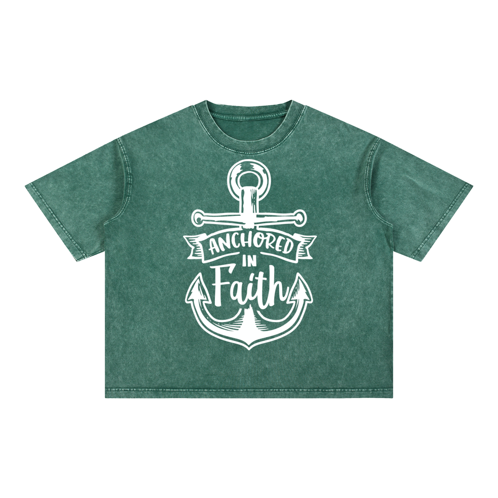 Nathaneils 19 Open Hands Mineral Wash Boxy Cotton T-Shirt