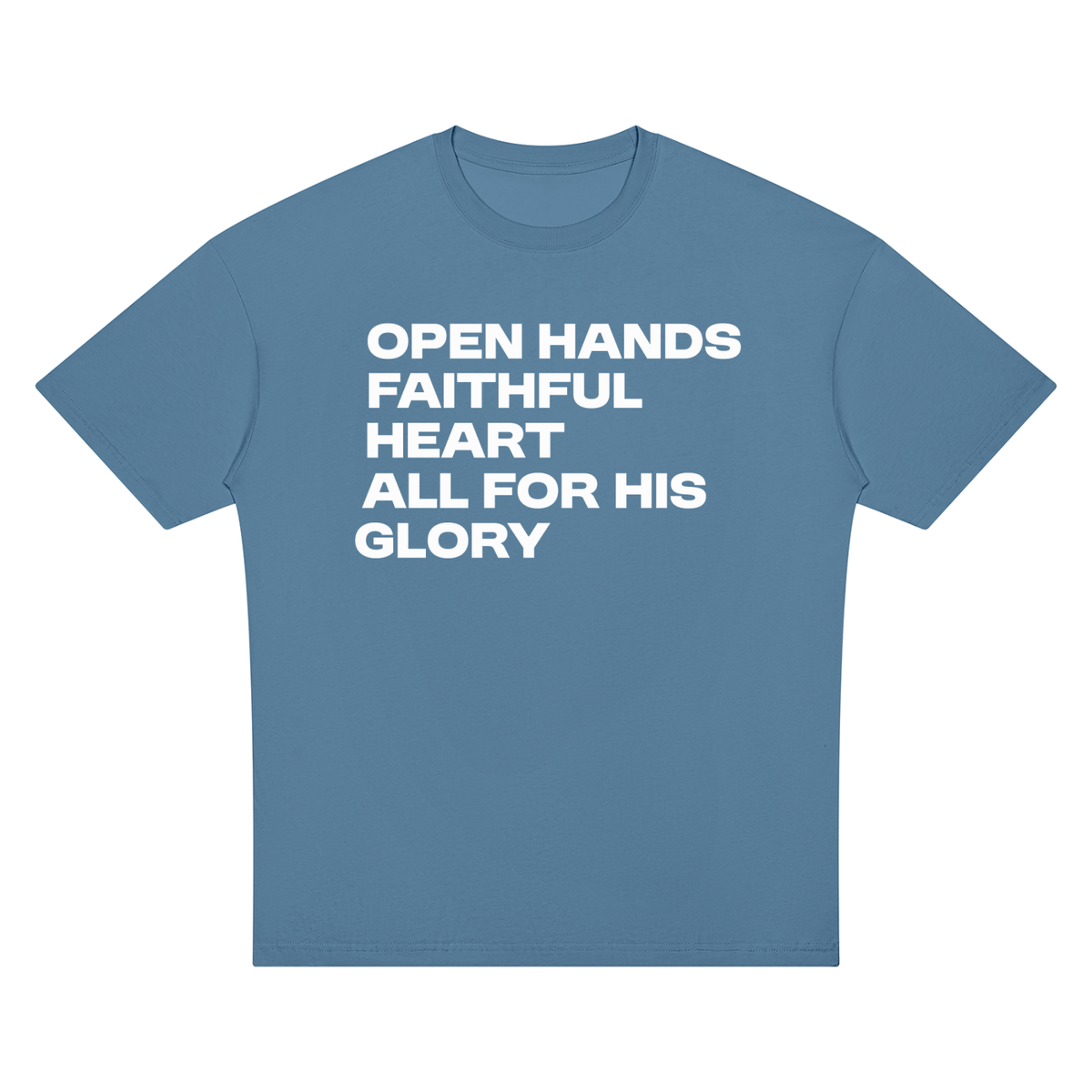 Nathaneils19 Open Hands Unisex Oversized Drop Shoulder T-Shirt