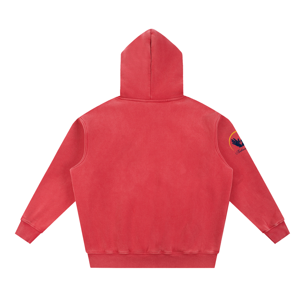 Nathaneils19 Open Hands Snow Wash Fleece Oversize Hoodie
