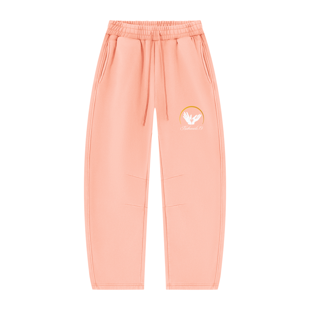 Nathaneils19 Open Hands Unisex Vintage Wash Barrel Leg Fleece Sweatpants