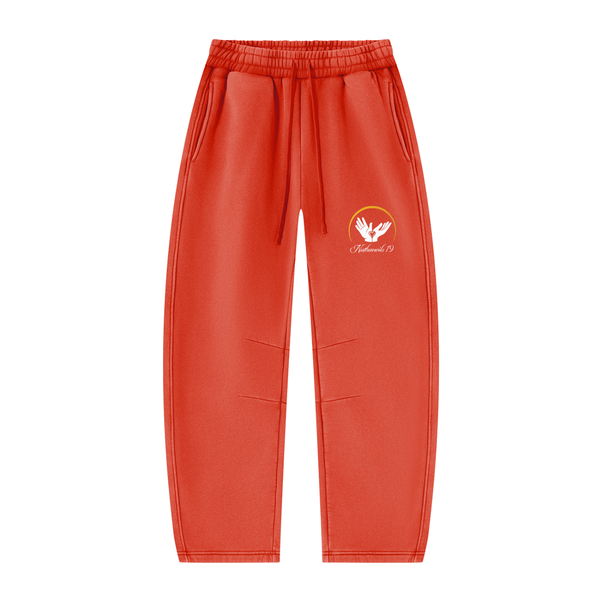 Nathaneils19 Open Hands Unisex Vintage Wash Barrel Leg Fleece Sweatpants