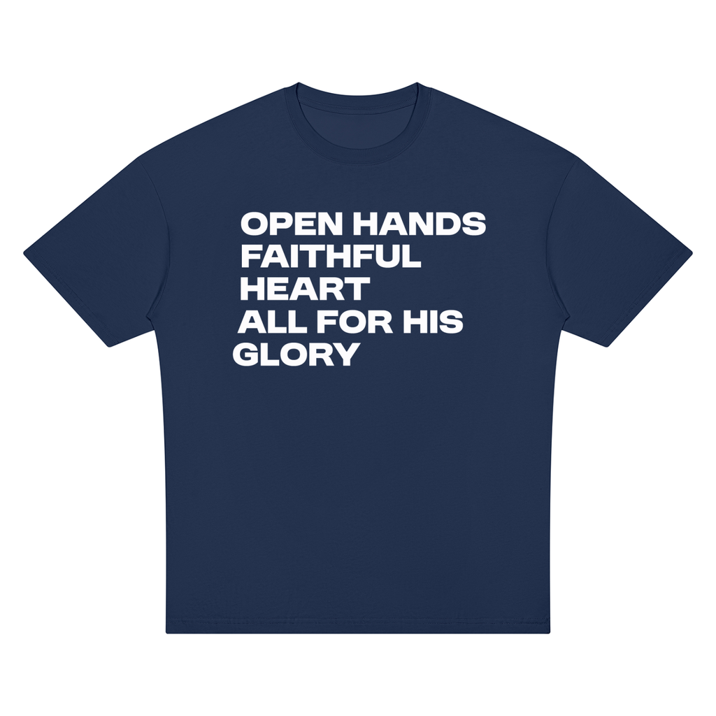 Nathaneils19 Open Hands Unisex Oversized Drop Shoulder T-Shirt