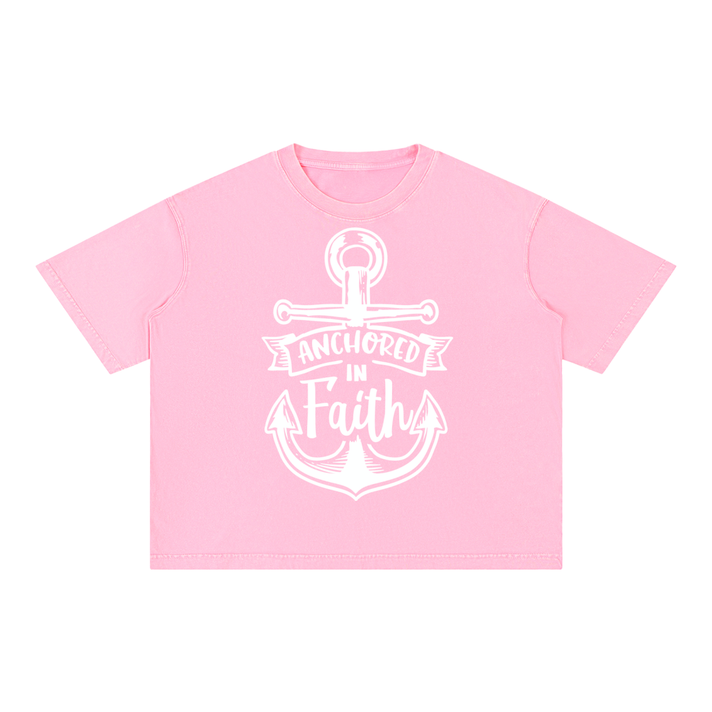 Nathaneils 19 Open Hands Mineral Wash Boxy Cotton T-Shirt