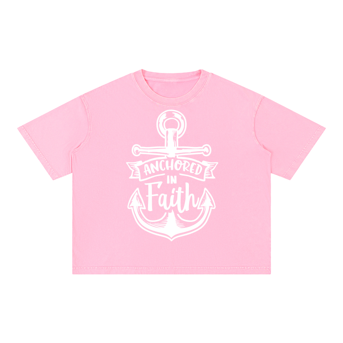Nathaneils 19 Open Hands Mineral Wash Boxy Cotton T-Shirt