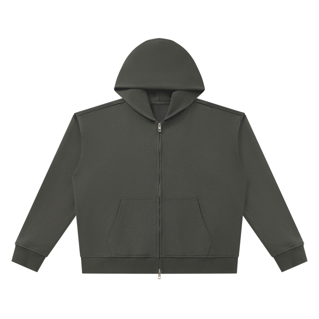 Nathaneils 19 Open Hands Unisex Heavyweight Full Zip Boxy Hoodie