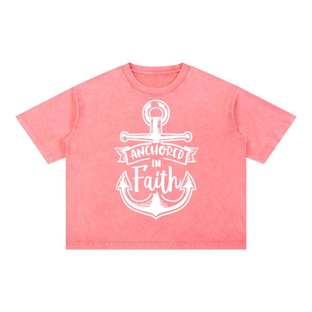 Nathaneils 19 Open Hands Mineral Wash Boxy Cotton T-Shirt