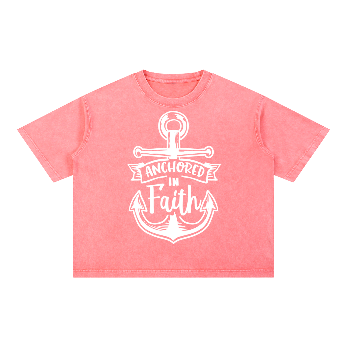 Nathaneils 19 Open Hands Mineral Wash Boxy Cotton T-Shirt