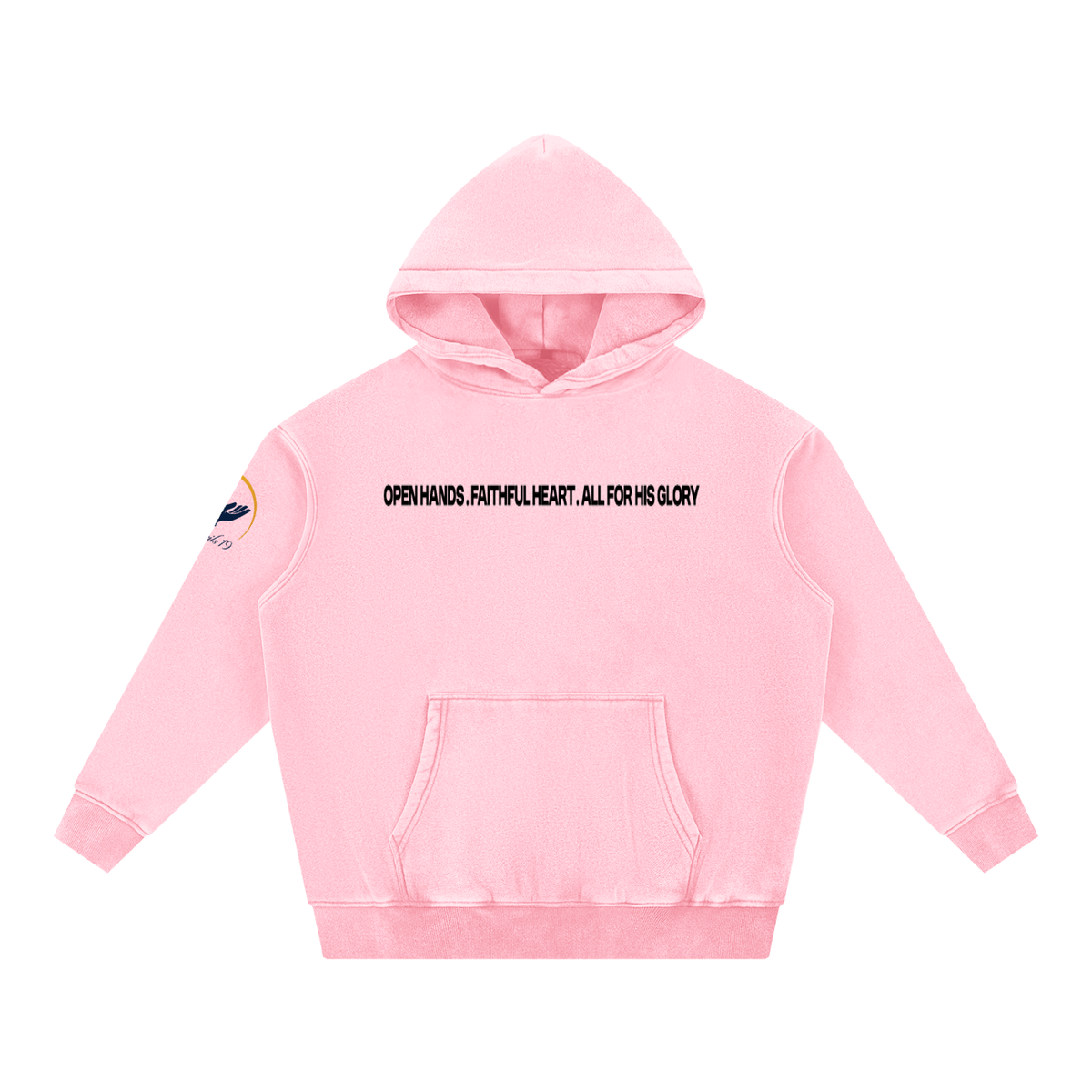 Nathaneils19 Open Hands Snow Wash Fleece Oversize Hoodie