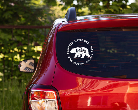 Fearless Little One" Car Decal